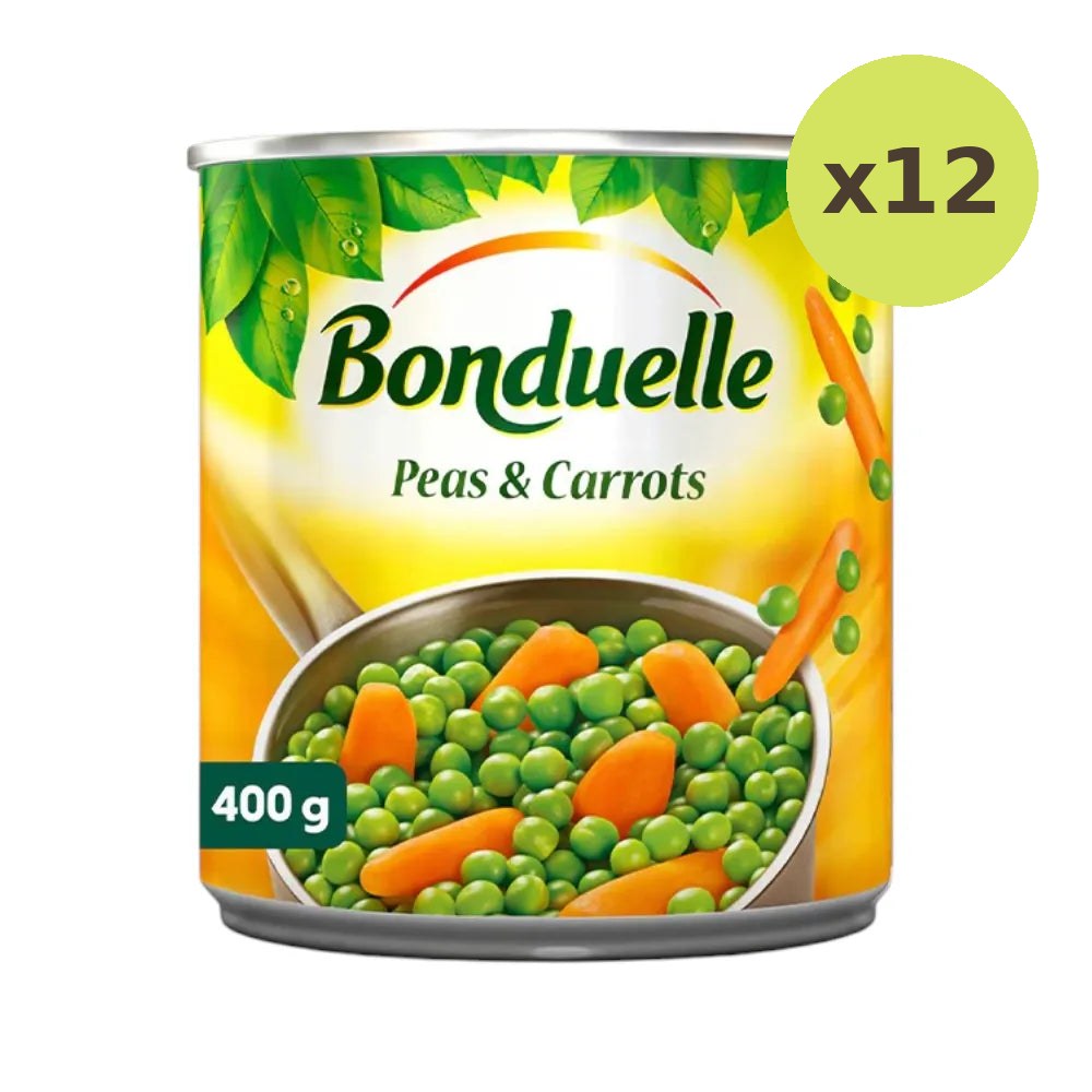 Bonduelle Green Peas And Baby Carrots Canned Vegetables 400g - image 5