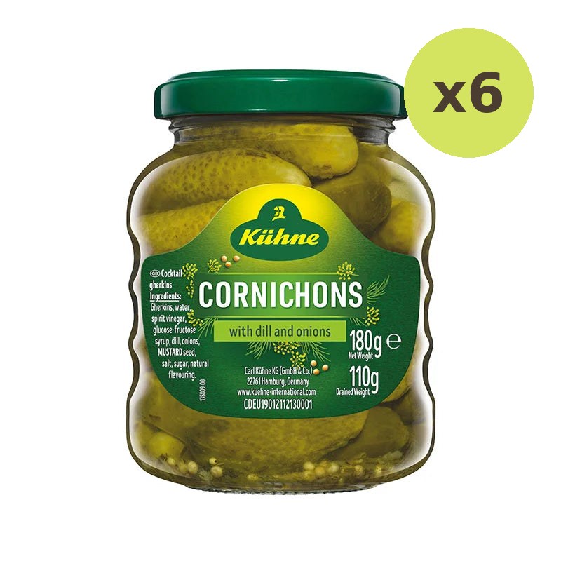 Kuhne Cocktail Cornichons 180g - image 3