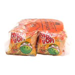 Snack Jack Green Pea Salt Chilli Prawn snack pack, 15g x 12, crunchy dry grocery snack with spicy and savory flavor
