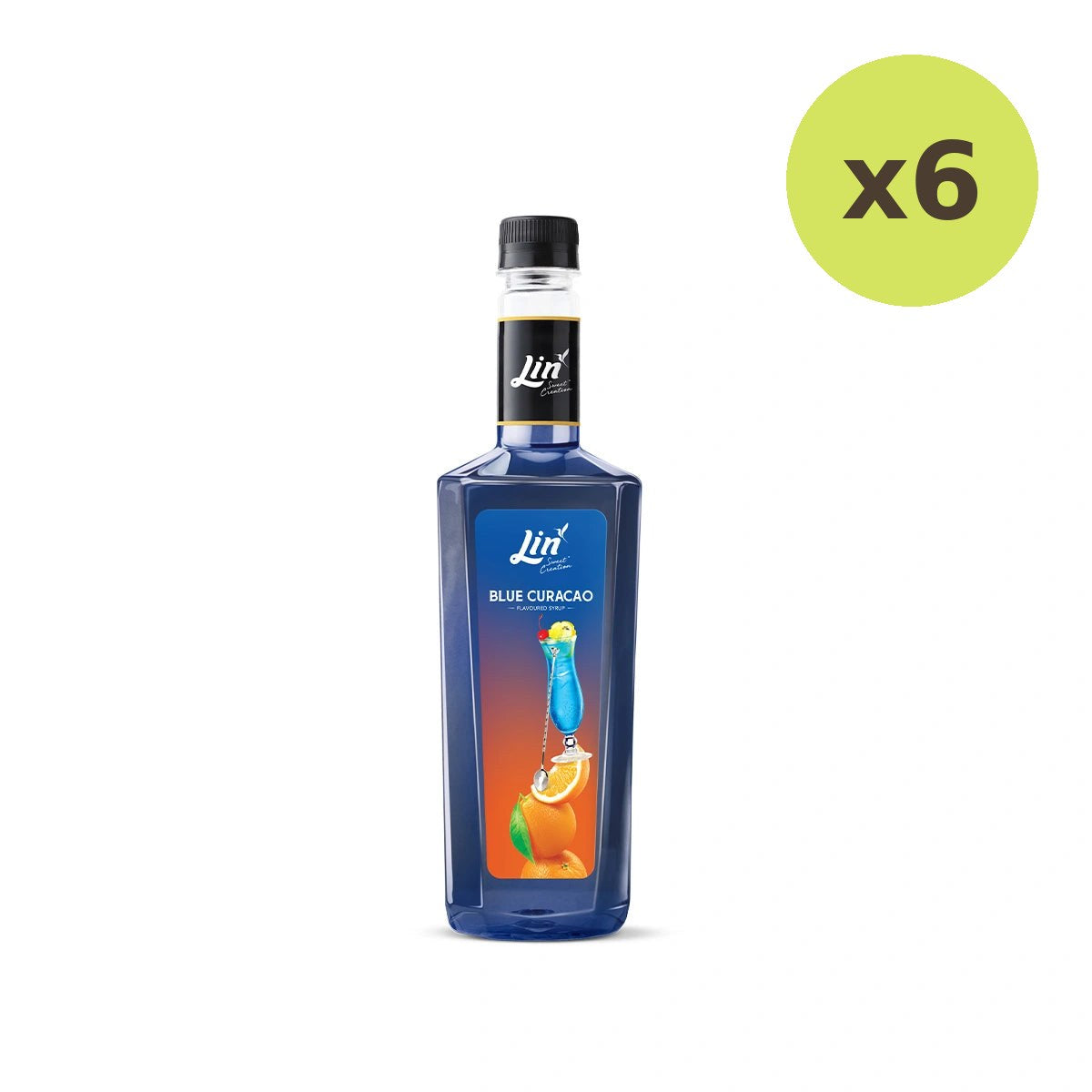 Lin Blue Curacao Concentrated Syrup 750ml - image 2