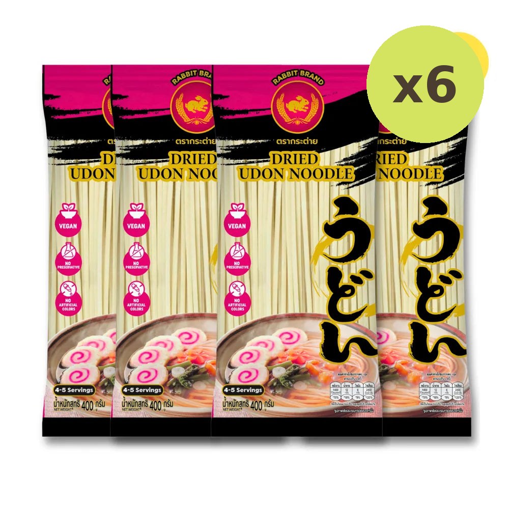 Rabbit Brand Udon Noodles 400g - image 4