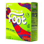 Fruit by the Foot Berry Tie Dye Fruit Snacks in 6 rolls, colorful chewy confectionery snacks for kids.