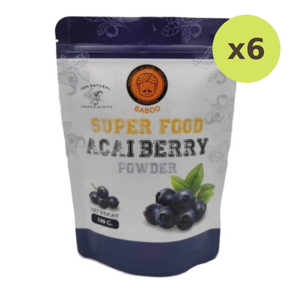 Baboo Acai Powder Organic & 100% Raw - image 2