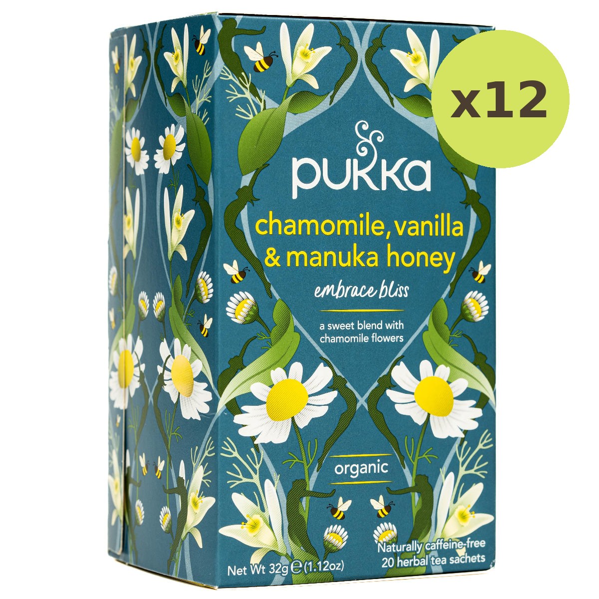 Pukka Chamomile, Vanilla & Manuka Honey Tea Caffeine Free - image 5