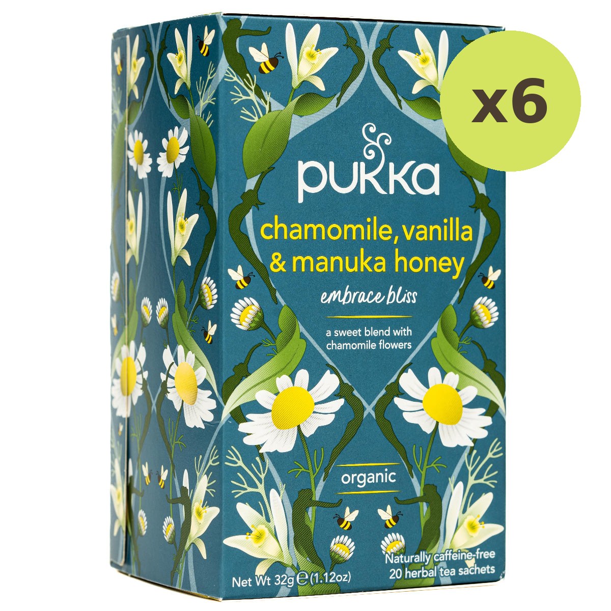 Pukka Chamomile, Vanilla & Manuka Honey Tea Caffeine Free - image 4