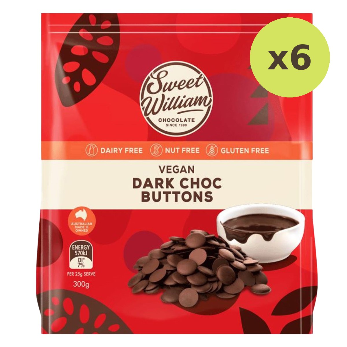 Sweet William Vegan Dark Chocolate Buttons - image 2