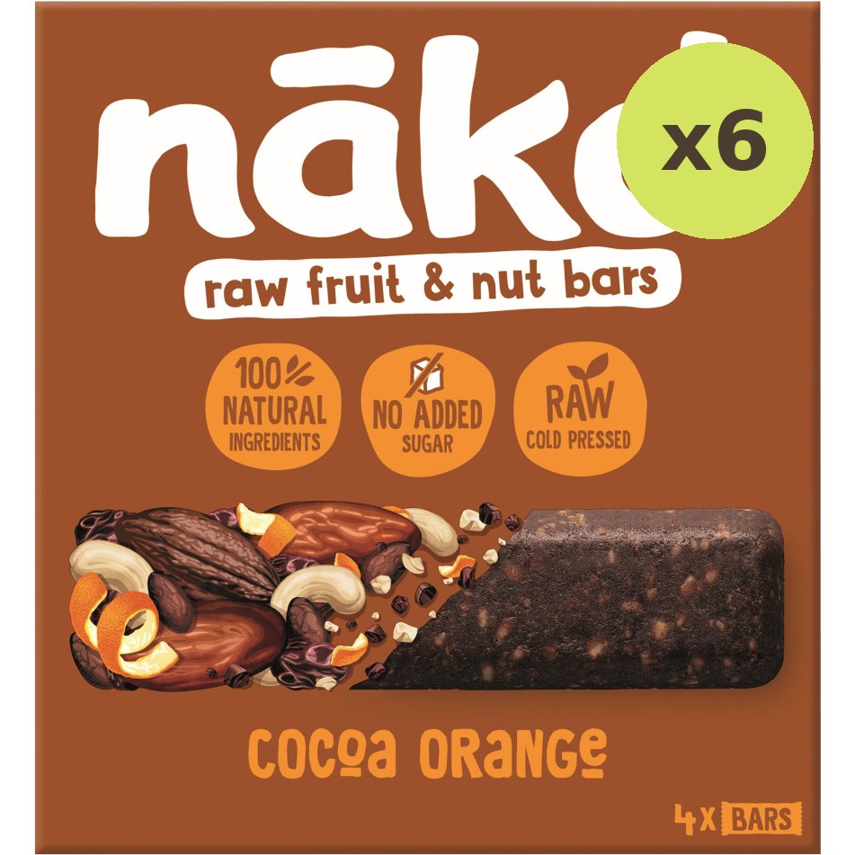 Nakd Cocoa Orange Fruit & Nut Bars - image 2