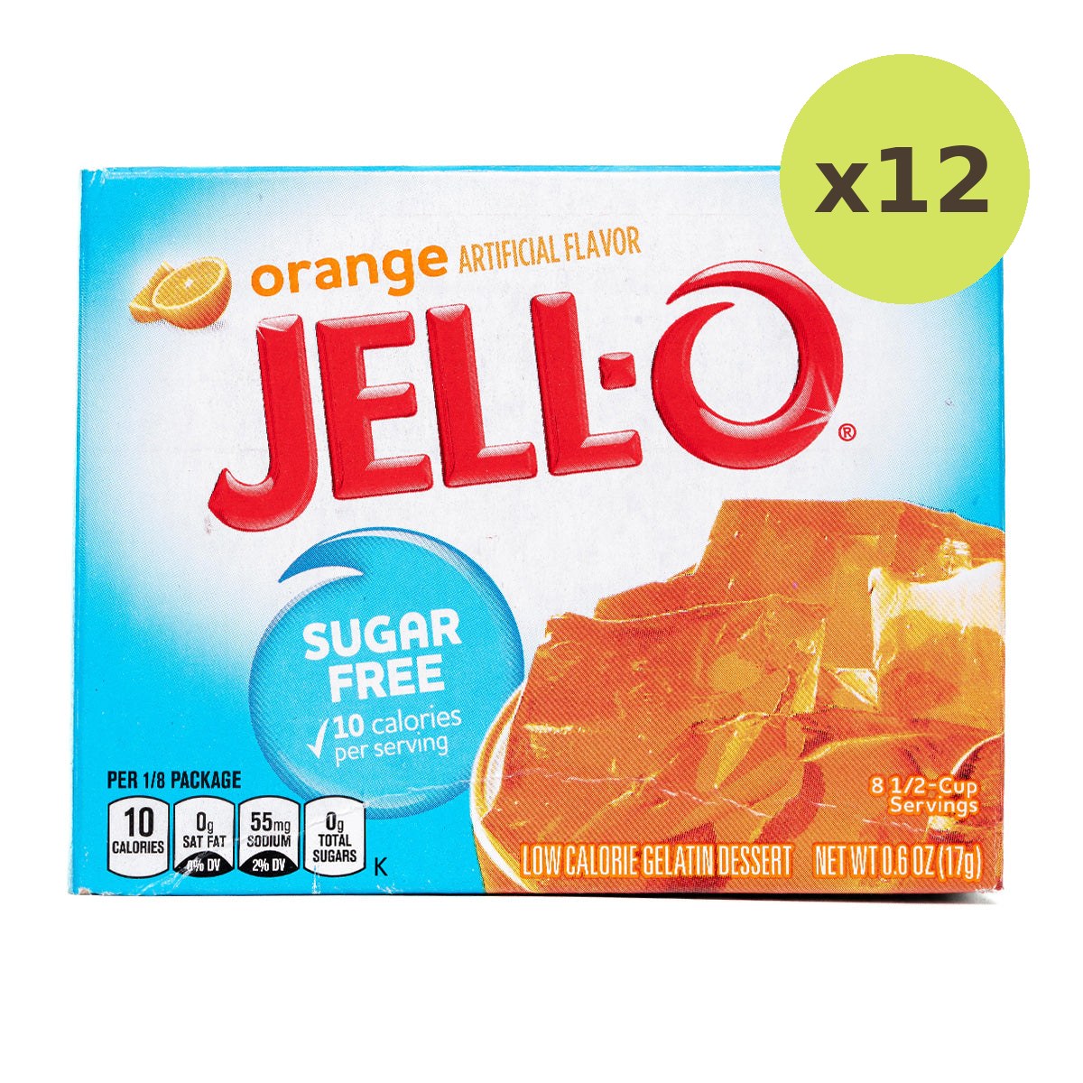 Jell-O Orange Zero Sugar Flavored - image 4