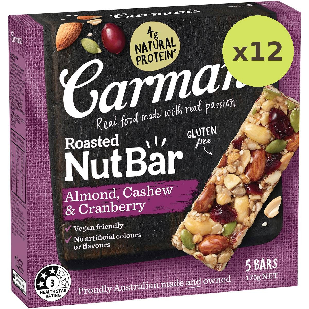 Carman's Almond Cashew & Cranberry Bars - image 5