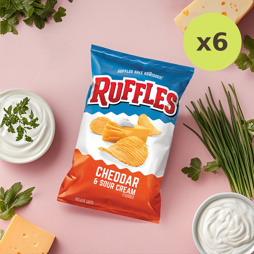 Ruffles Cheddar & Sour Cream Potato Chips - image 5