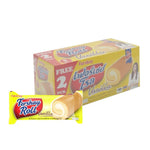 Fershay Vanilla Flavored Cake Roll filled with cream, 20g x12 packs, dry grocery snack, confectionery product.