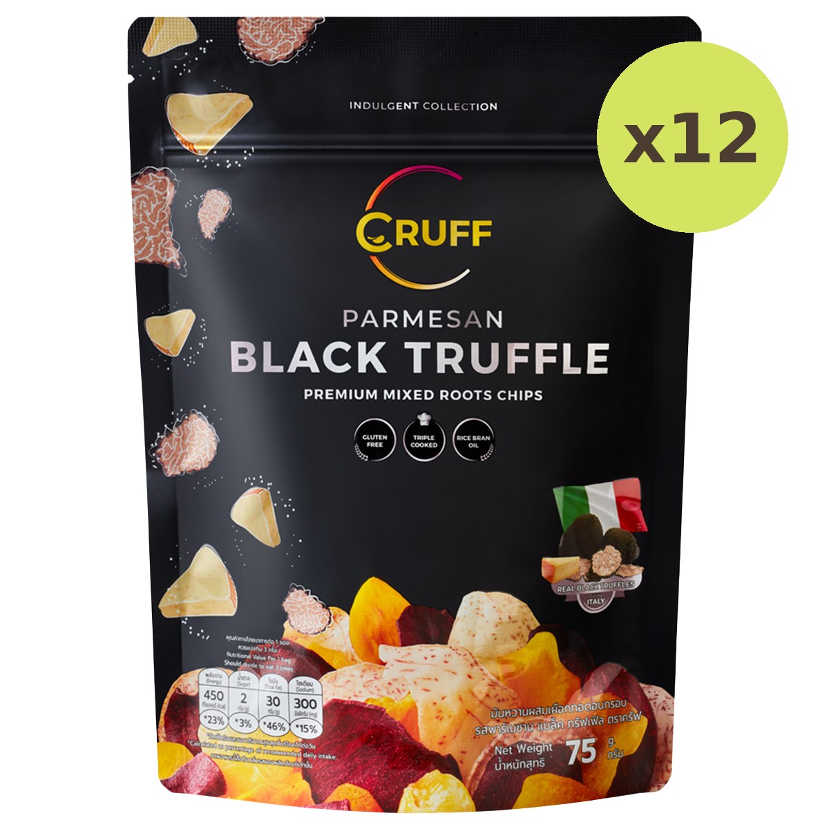 Cruff Mixed Root Chips Parmesan Black Truffle Flavor - image 3