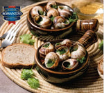 Maison Romanzini Escargot Helix Wild Burgundy Snail in a jar, premium dry grocery product featuring fresh, wild Burgundy snails.