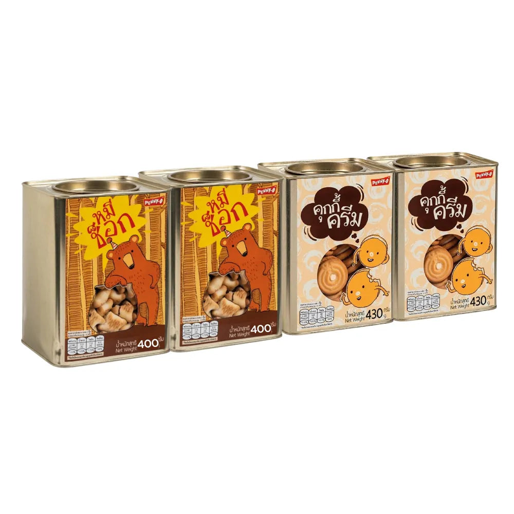 Pennyo Chocolate Filled Bear Biscuits snack with cute bear-shaped cookies filled with chocolate, perfect for dry grocery and confectionery.