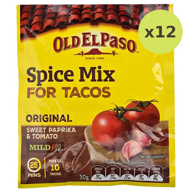 OLD EL Paso Taco Seasoning 30g - image 3