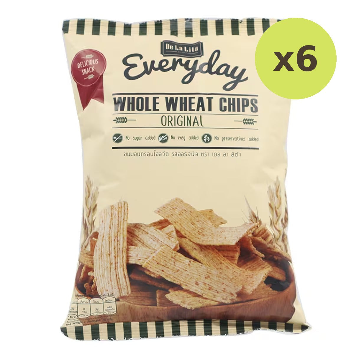 De La Lita Whole Wheat Chips Original - image 2