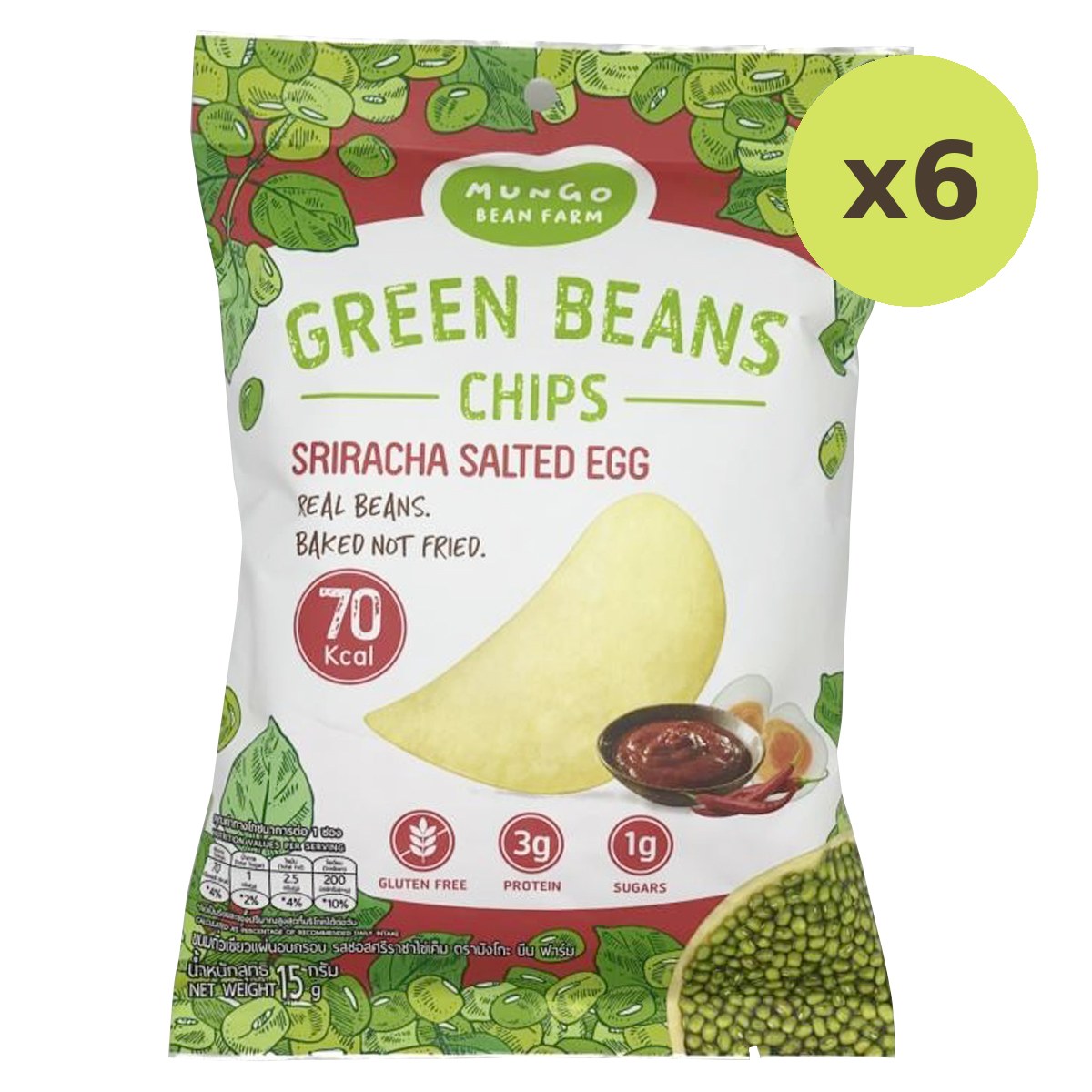 Mungo Bean Farm Chip Sriracha Salted Egg - image 2