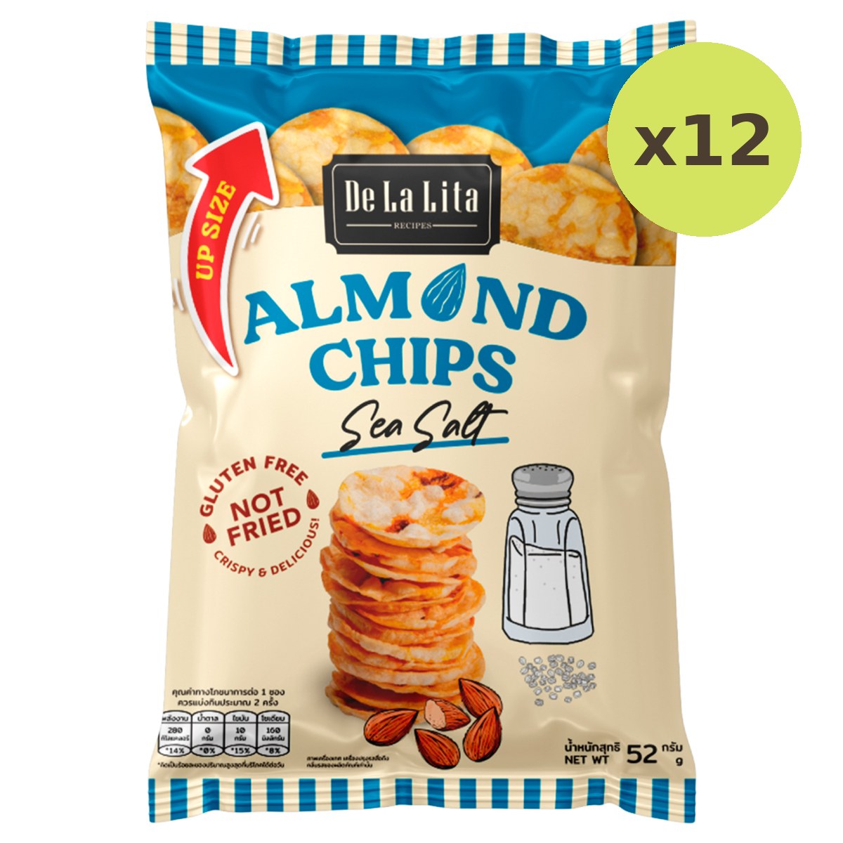 De La Lita Almond And Rice Chips Sea Salt Flavor - image 6