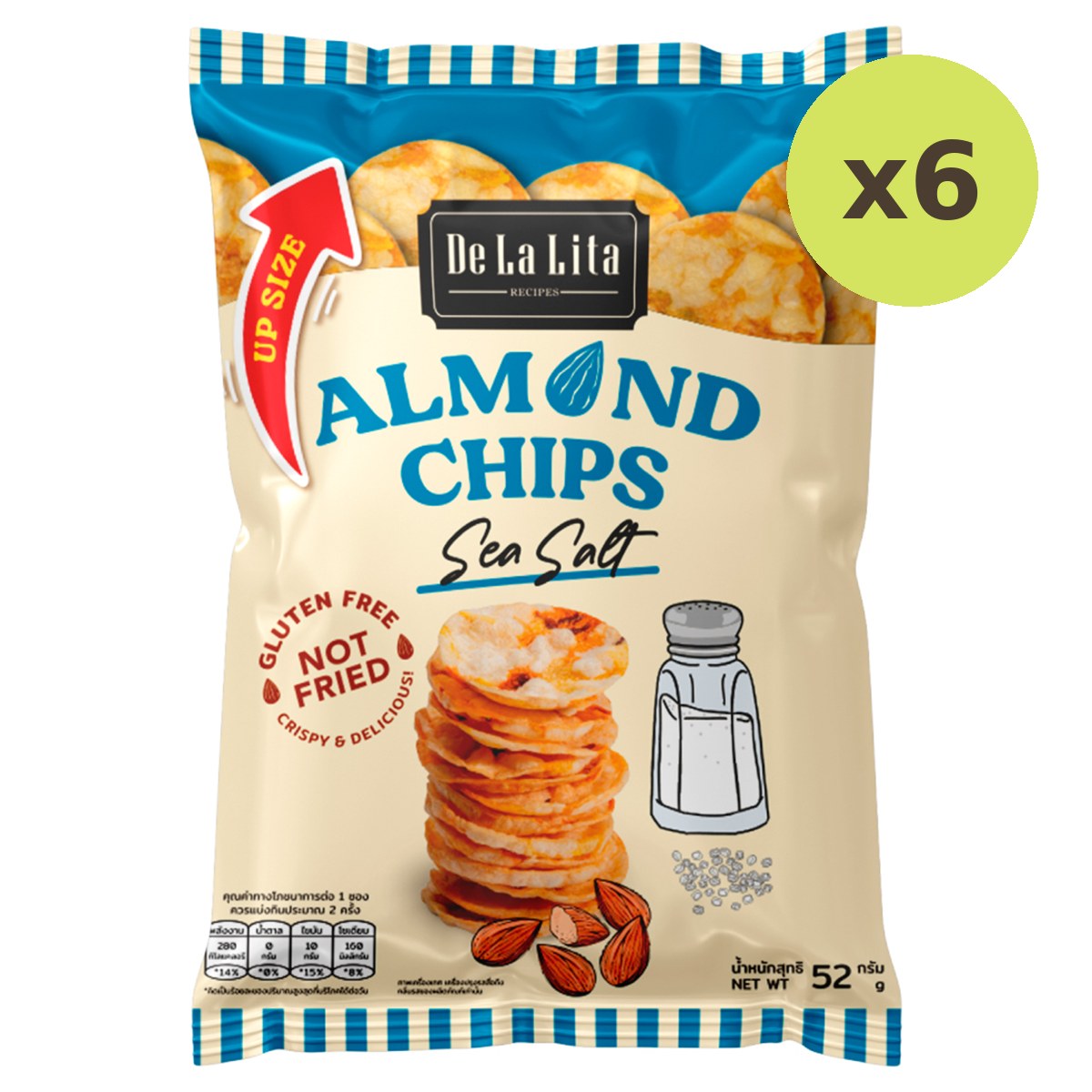 De La Lita Almond And Rice Chips Sea Salt Flavor - image 5