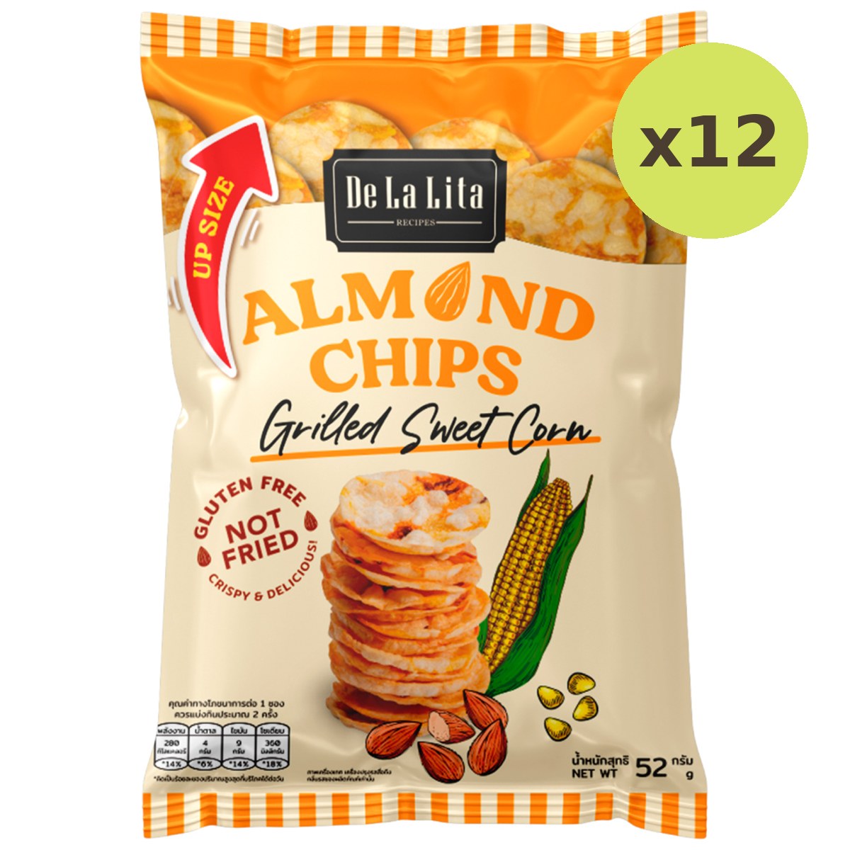 De La Lita Almond And Rice Chips Grilled Sweet Corn - image 6