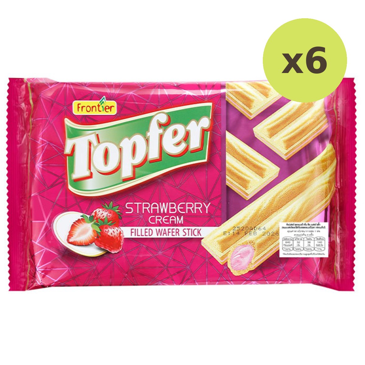 Frontier Topfer Strawberry Cream Filled Wafer Stick - image 3