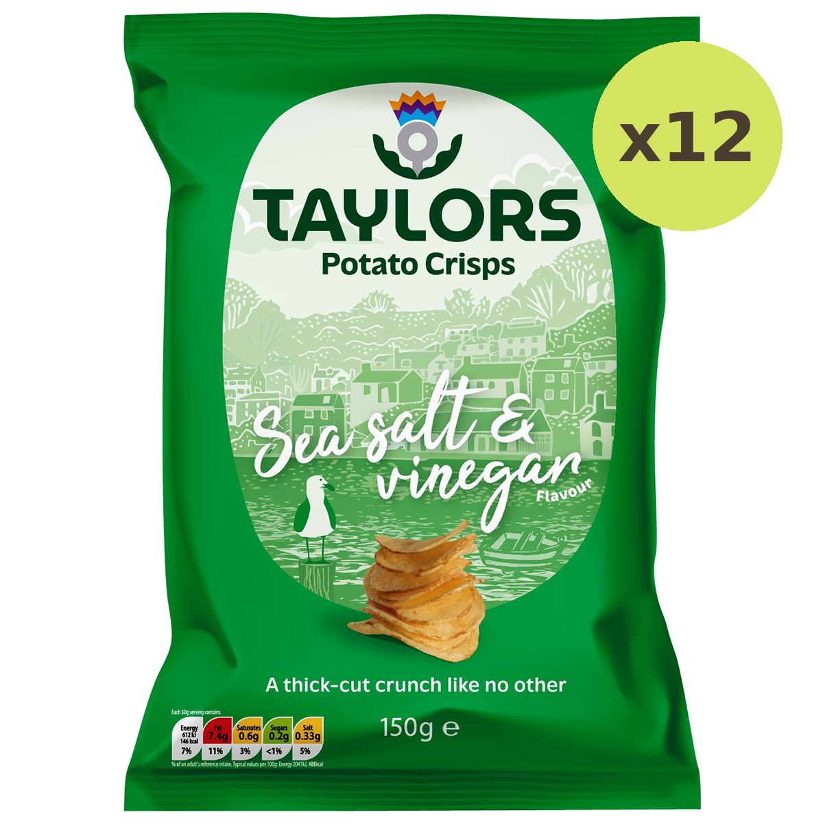 Taylors Sea Salt & Vinegar Flavour Potato Crisps - image 6