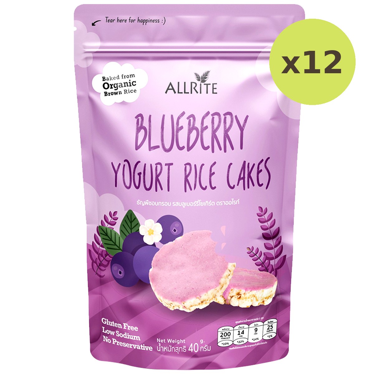 Allrite Blueberry Yogurt Rice Cake - image 4
