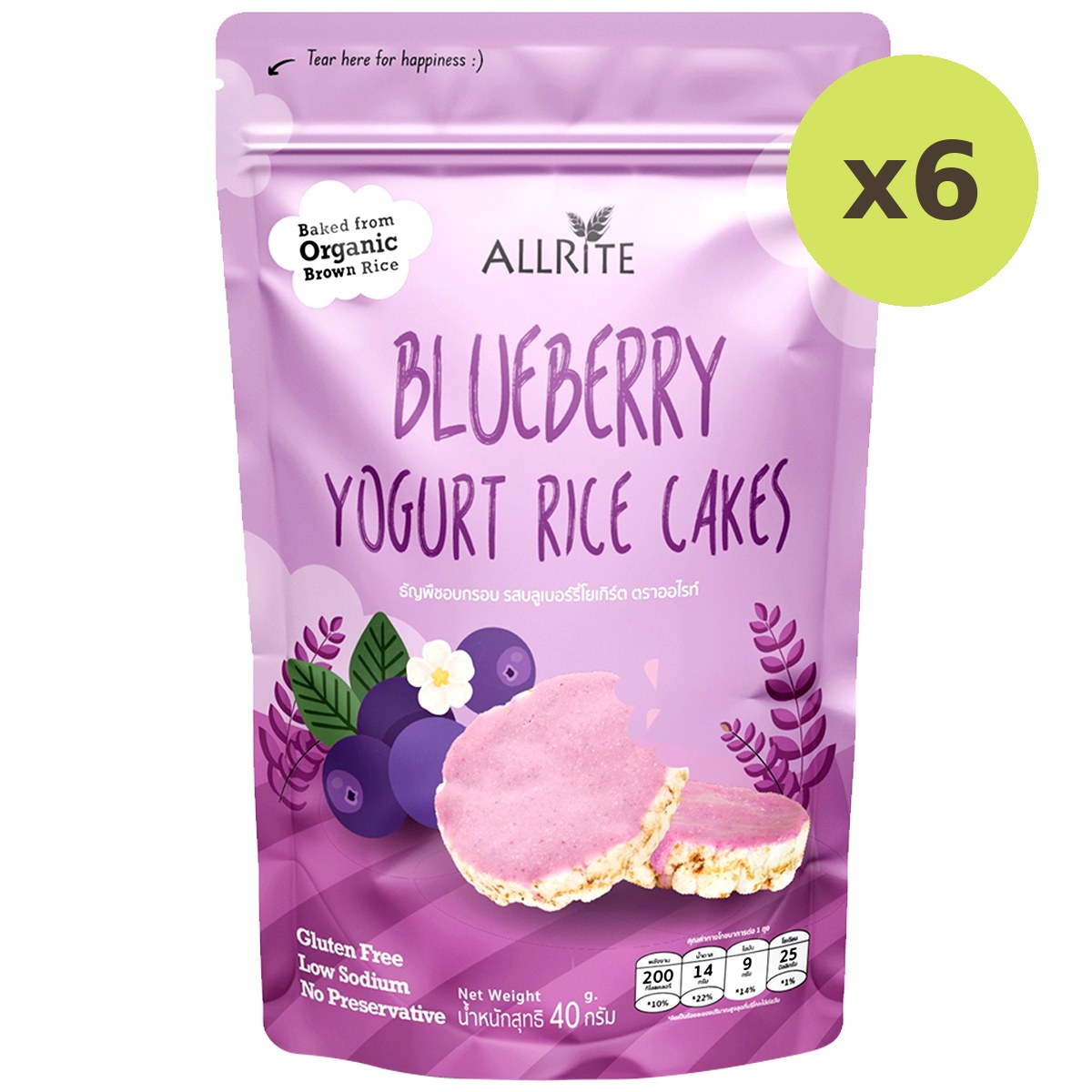 Allrite Blueberry Yogurt Rice Cake - image 3
