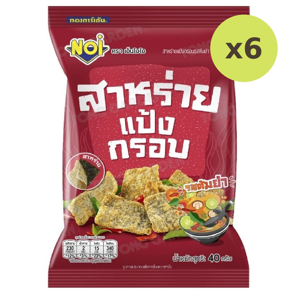 Noi Seaweed Rice Crisps Tom Yum - image 3