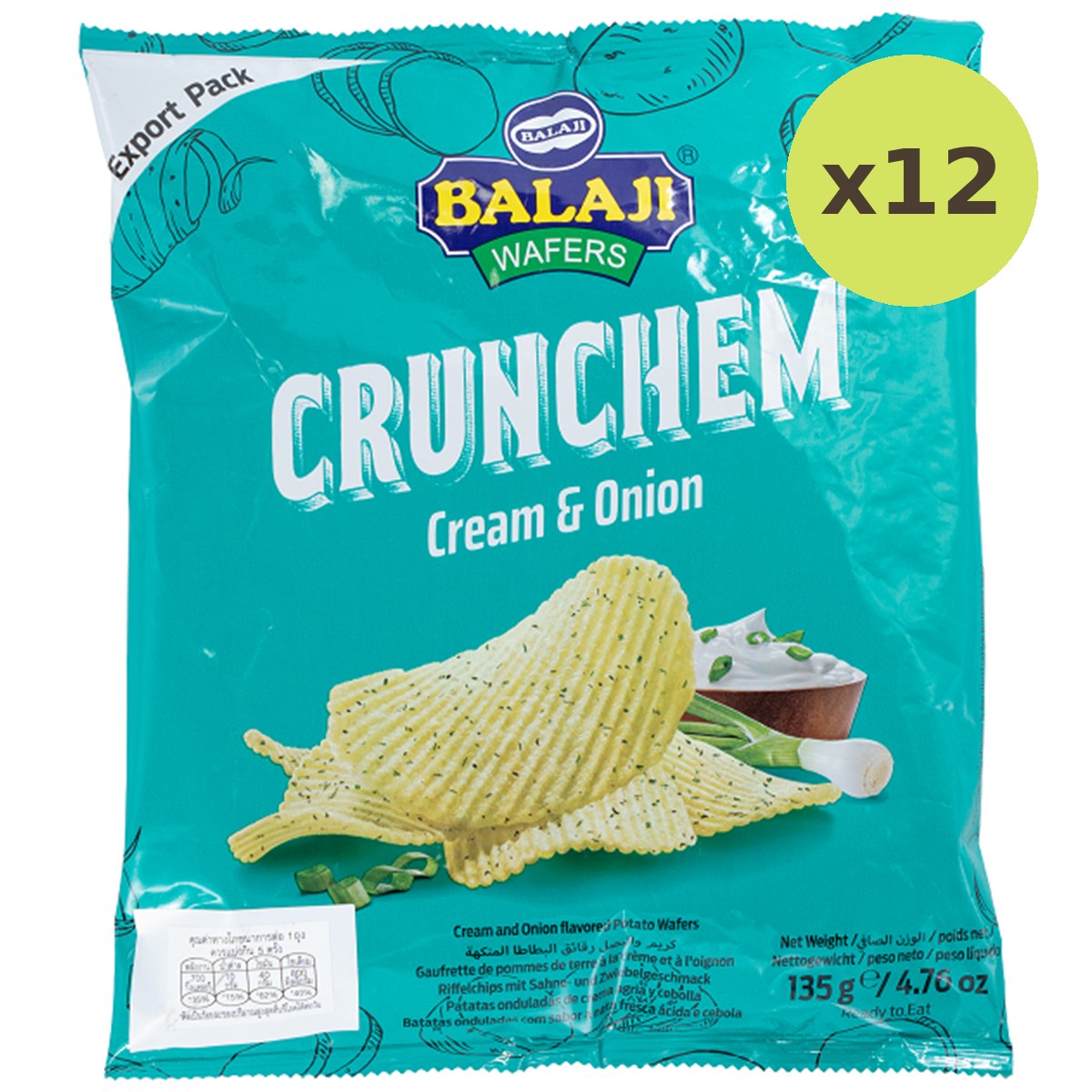 Balaji Wafers Cream & Onion - image 6