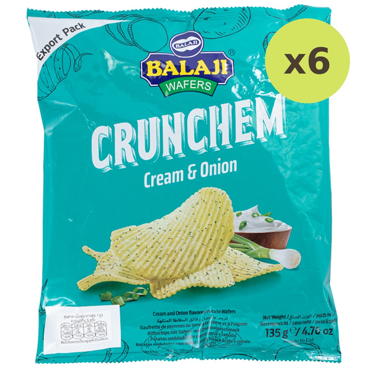 Balaji Wafers Cream & Onion - image 5