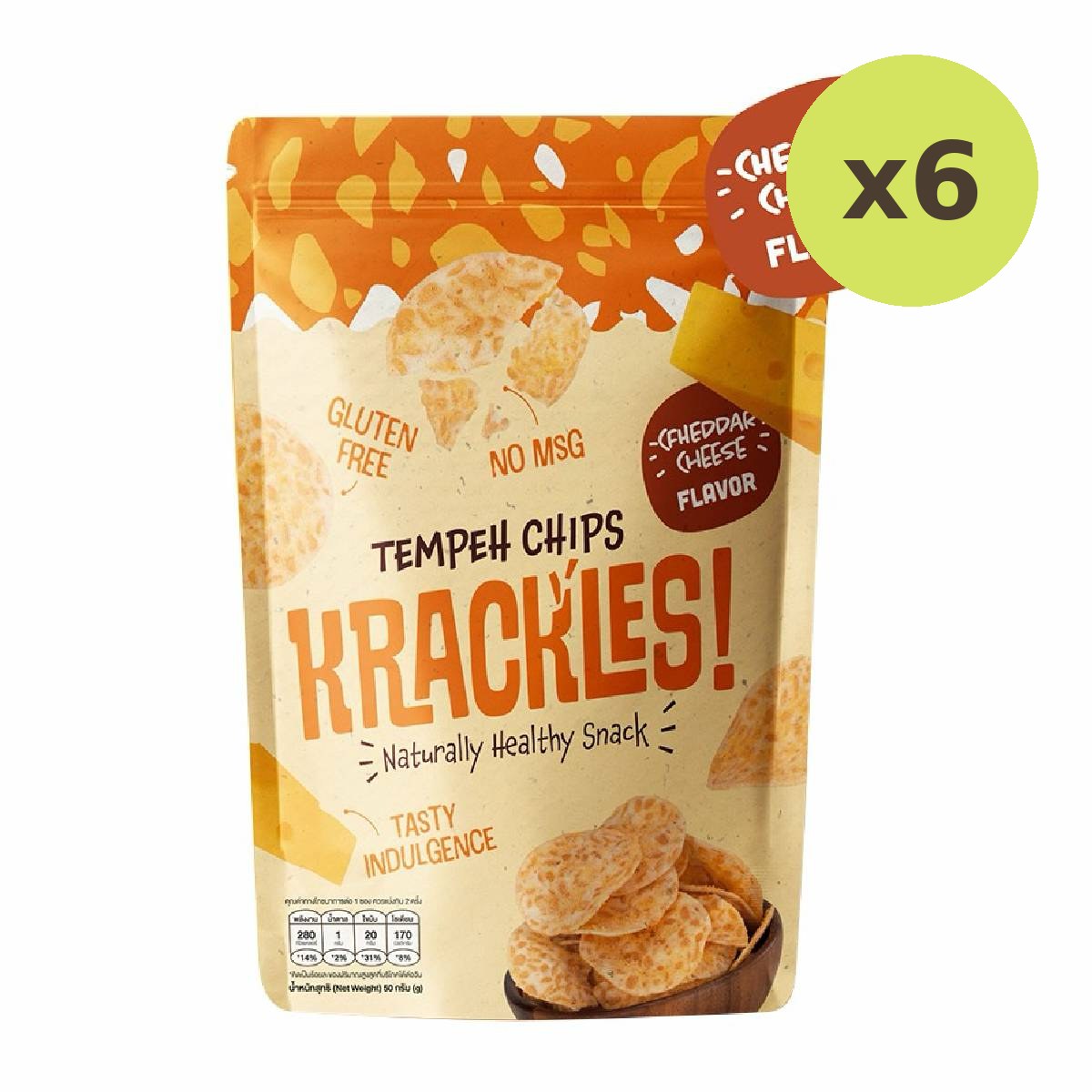 Krackles Tempeh Chips Cheddar Cheese Flavor - image 4