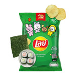 Lays Classic Nori Seaweed snack pack, 69g x24, crispy roasted seaweed sheets with savory flavor, ideal for snacking.