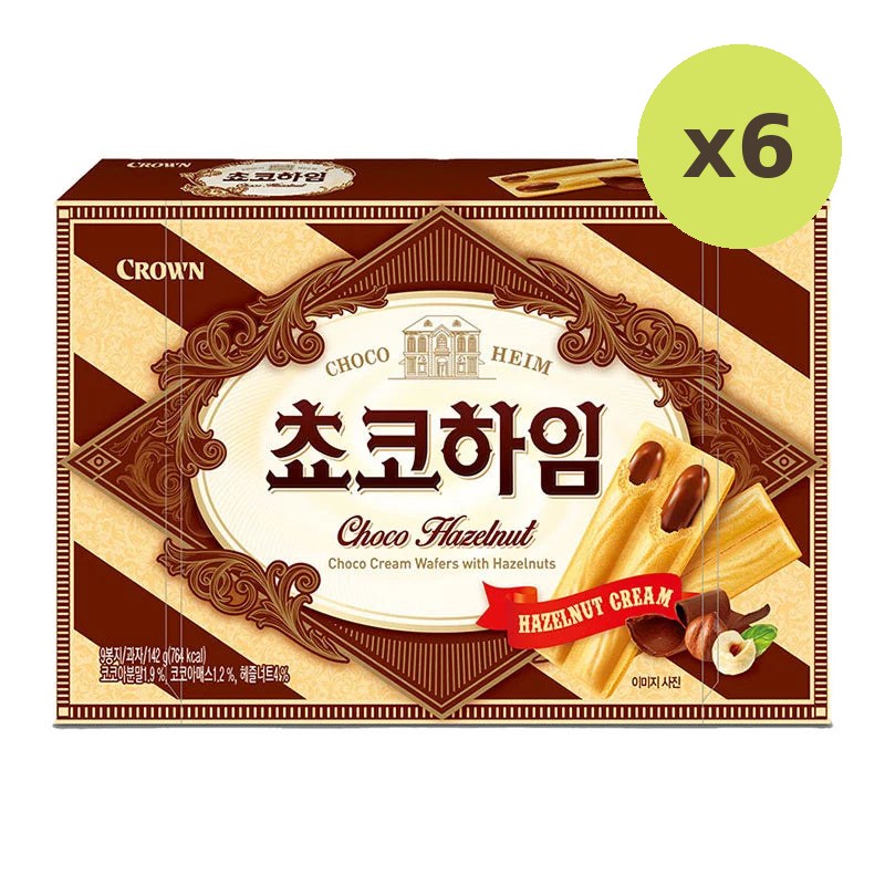 Crown Choco Heim Cream Wafer With Hazelnut 142g - image 3