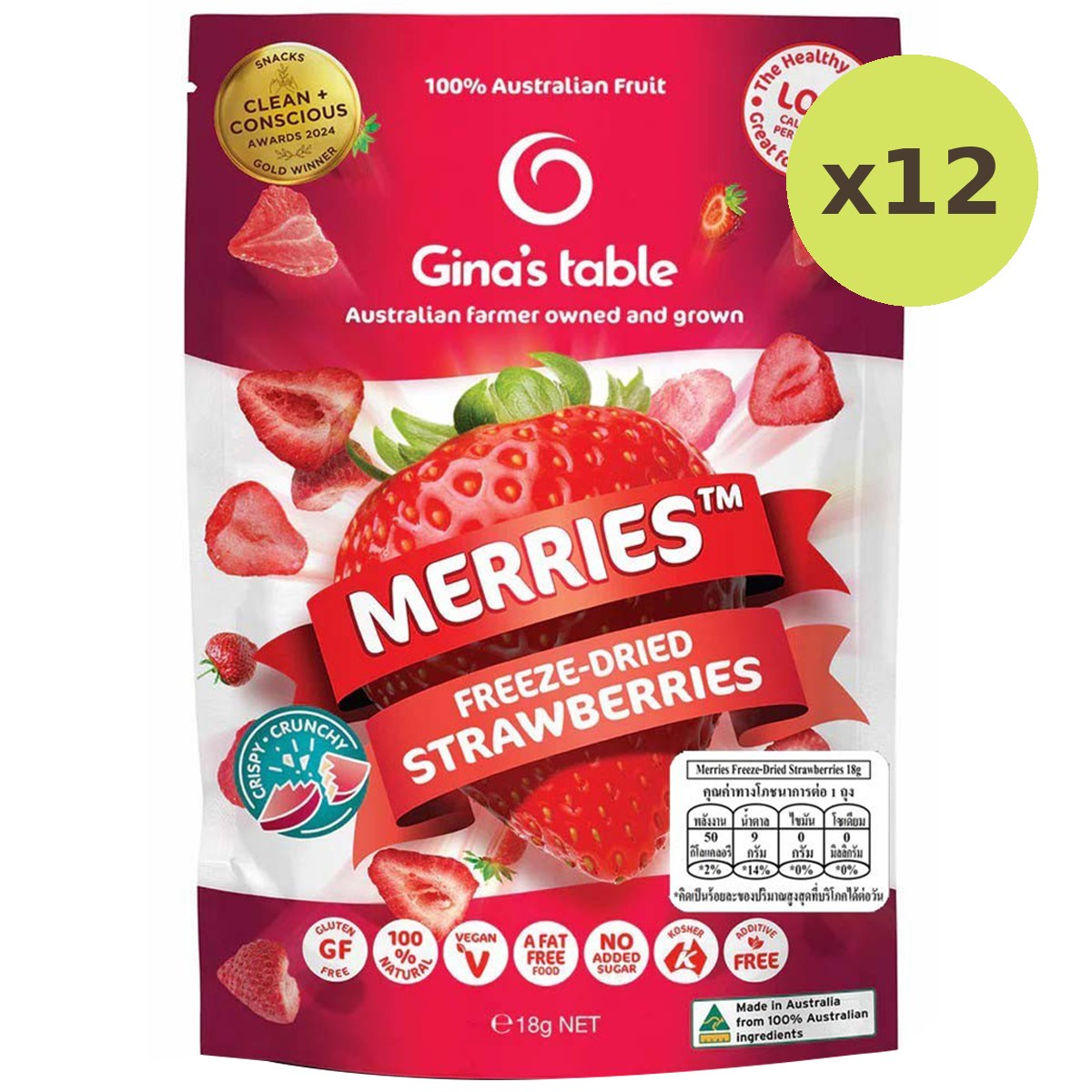 Gina's Table Merries Freeze-Dried Strawberries - image 6