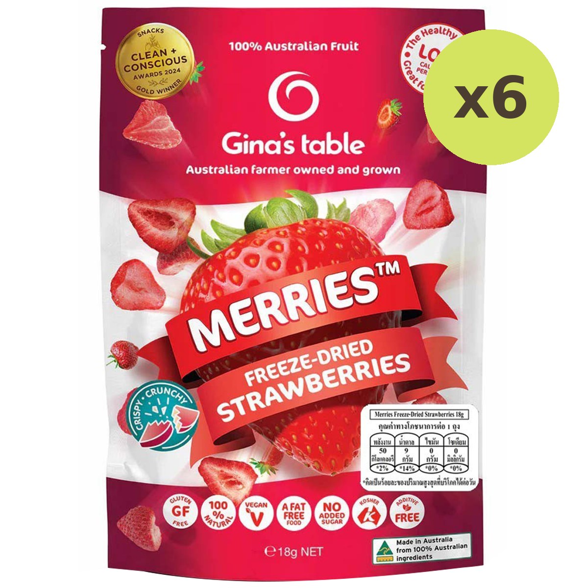 Gina's Table Merries Freeze-Dried Strawberries - image 5