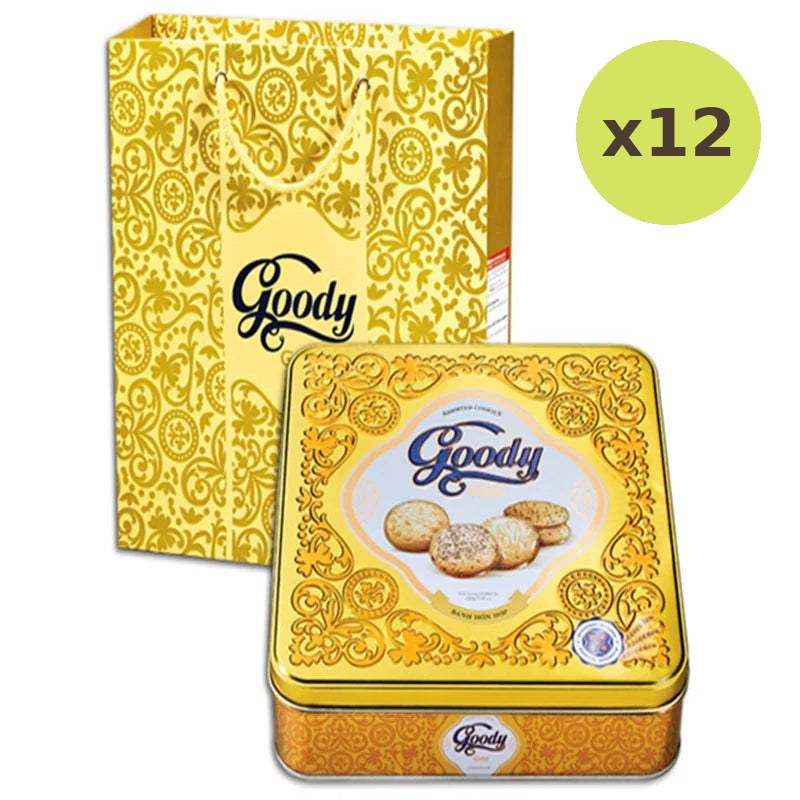 Bibica Goody Gold Square Tin Cookies 450g - image 3