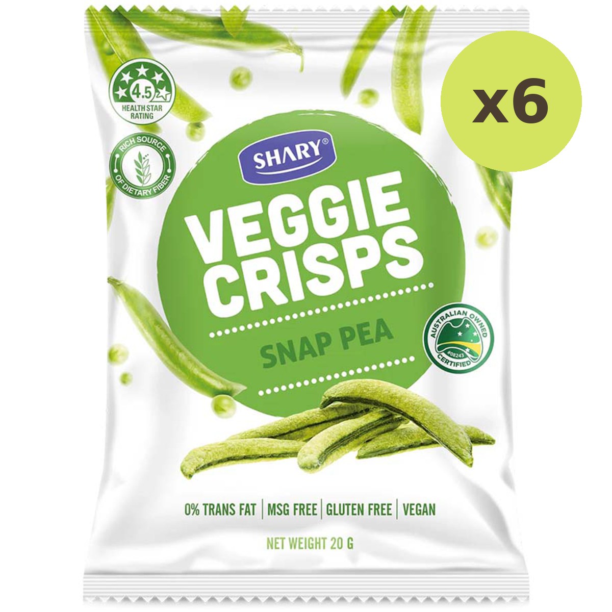 Shary Crisps Snap Pea - image 4