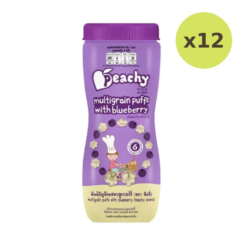 Peachy Cereal Puff Snacks Mixed With Blueberries - image 4