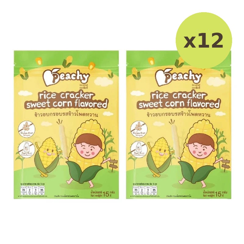 Peachy Rice Crisps With Chocobana Flavor And Sweet Corn - image 4