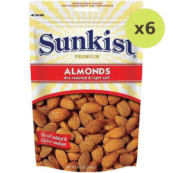 Sunkist Dry Roasted & Light Salt Almonds - image 3