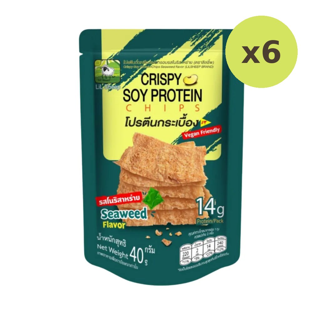 Lilsheep Protein Tiles Nori Seaweed Flavor Crispy Fragrant 40g - image 4