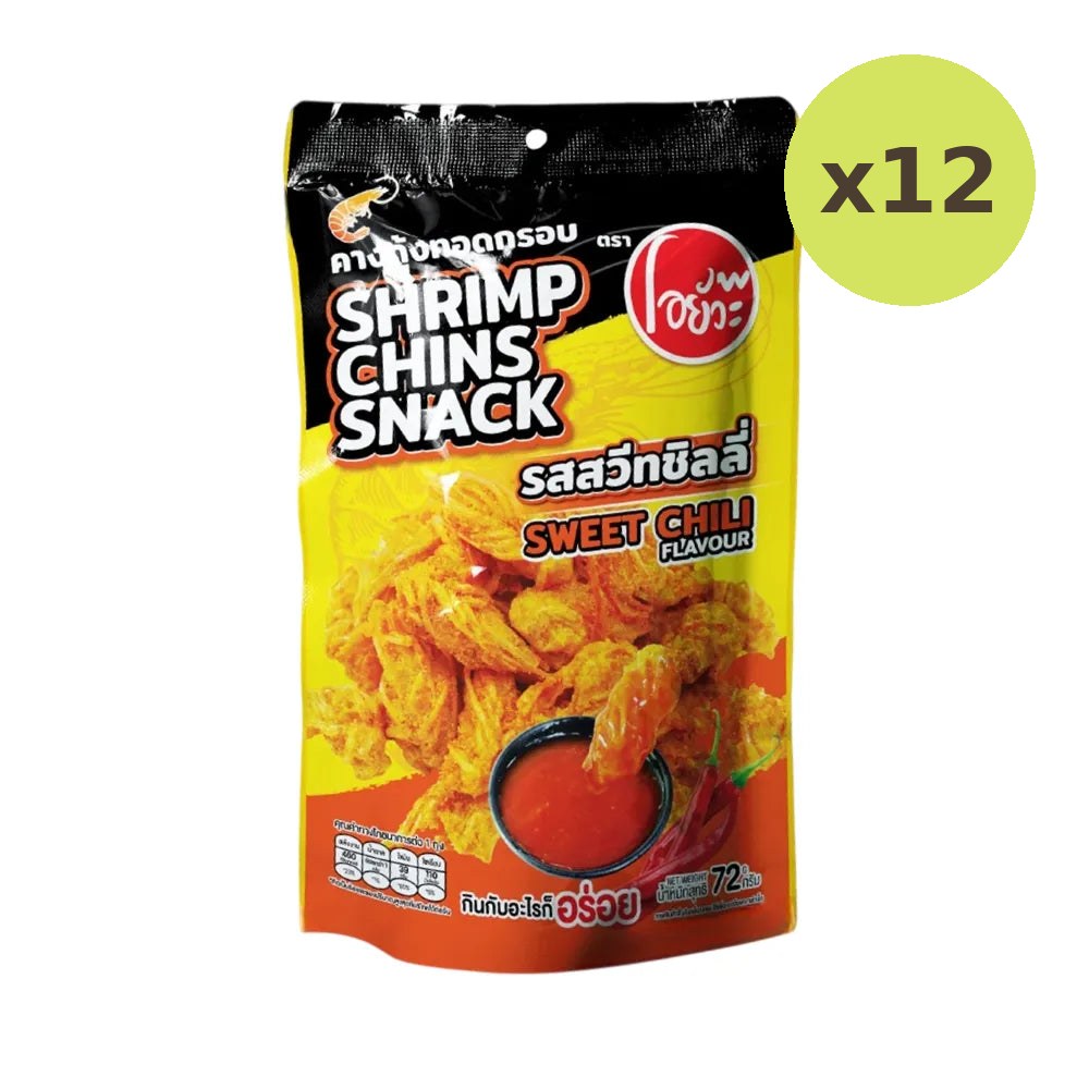 O-yua Shrimp Chin Snack Sweet Chili Flavor 72g - image 5