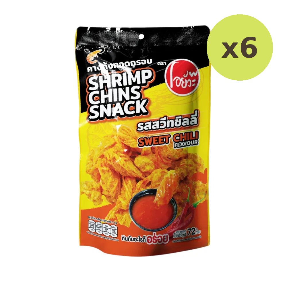 O-yua Shrimp Chin Snack Sweet Chili Flavor 72g - image 4