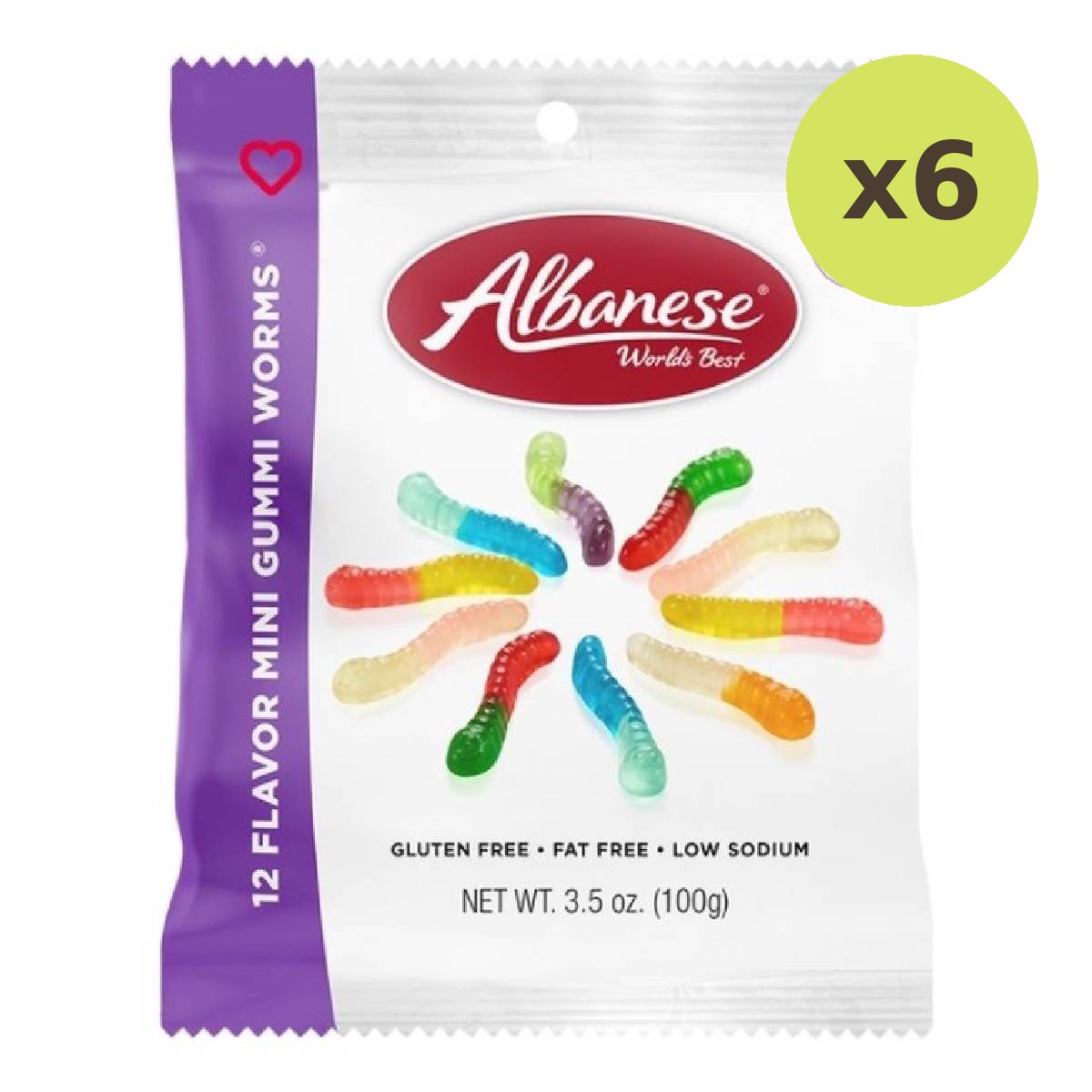 Albanese 12 Flavors Mini Worms Gummy - image 2