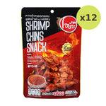 O-yua Crispy Fried Shrimp Chin Mala BBQ Flavor Snack 22g - image 5