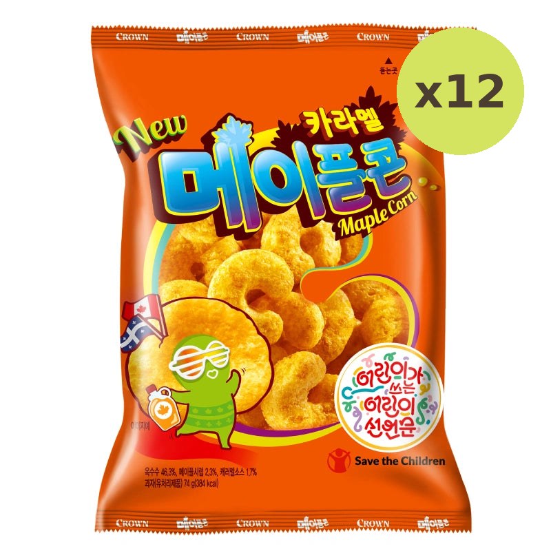 Crown Caramel Corn Maple 74g - image 3