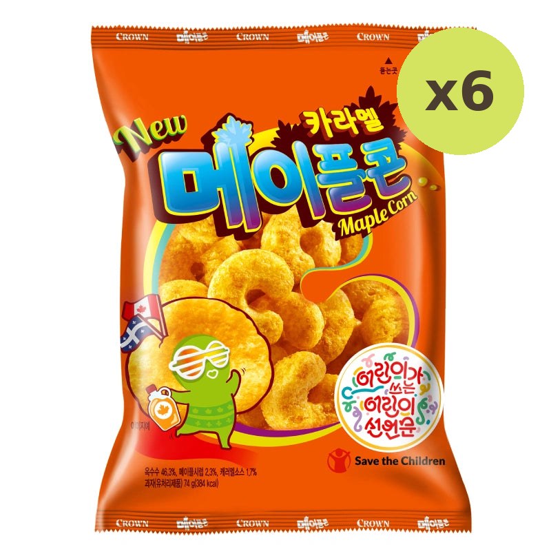 Crown Caramel Corn Maple 74g - image 2