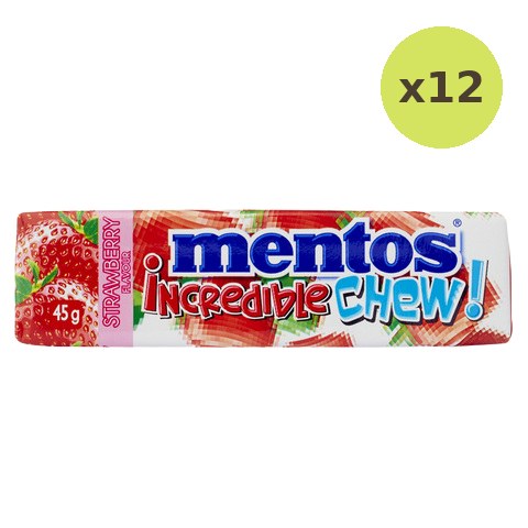 Mentos Incredible Strawberry Chewy Candies - image 3