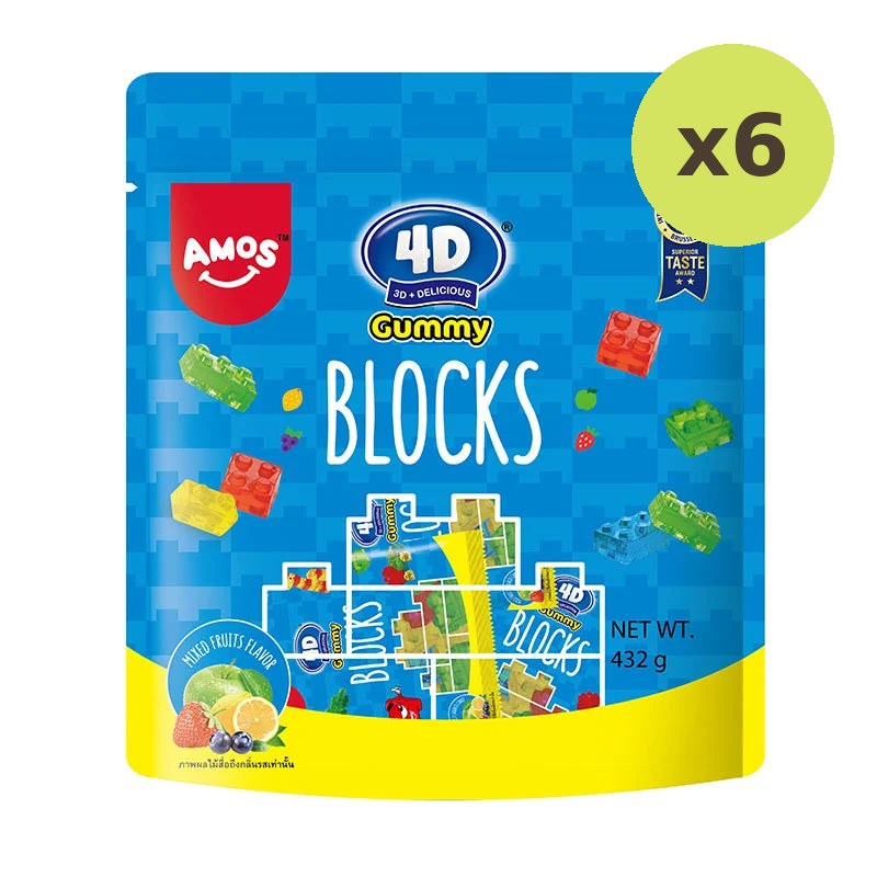 Amos 4D Gummy Blocks 432g - image 4
